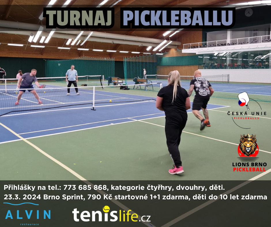 Pickleballový turnaj na Sprintu 23.3. 2024