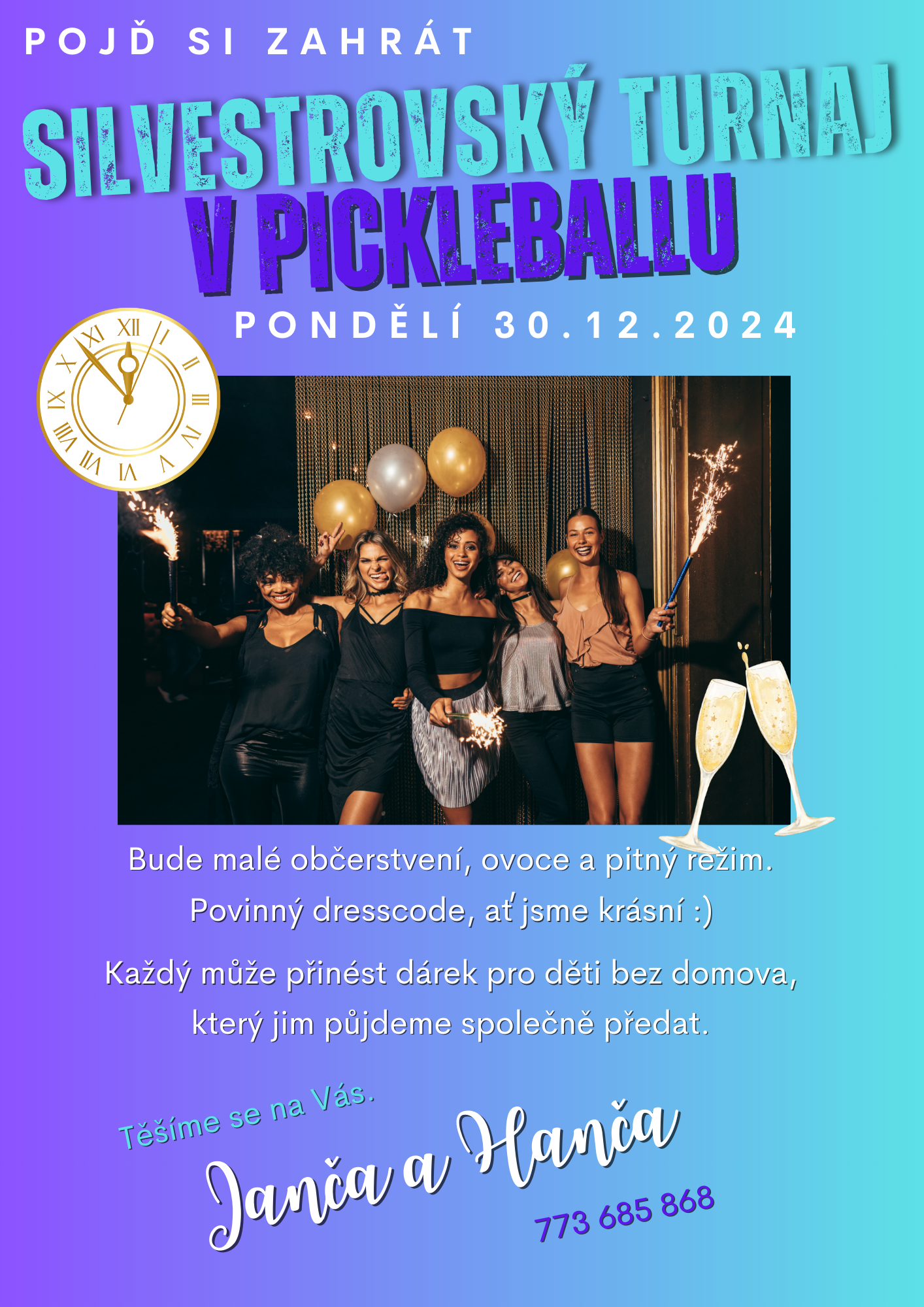 Pickleball na Silvestra v Brně